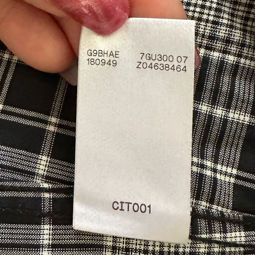 Gucci Plaid Epaulette Button Down Shirt